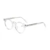 男性向けの光学眼鏡レトロデザイナーTVR 505ファッションアセテートファイバーグラスフレームヨーロッパとアメリカの楕円形のアンチブルーライトレンズプレート付き
