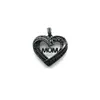 Charms 5st Cubic Zirconia Pave Heart Mom Charm Mothers 'Day Pendant For Smycken Making Armband Halsband Tillbehör