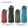 Bouteilles d'eau uzspace thermos en acier inoxydable vide flamme tasse créative de fuite portable tasse de voyage de voyage de type 2 couvercle avec poignée 230407