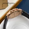 Relojes de pulsera de lujo suizos Royal Oak Series Reloj mecánico automático para hombre con diamantes originales en oro rosa de 18 quilates 26557OR 39 mm IAAB