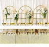 Decoração de festa Luxo de luxo de luxo portão de fundo de background stage quadro cenas casar arco arco arco artificial rack de flor aniversário
