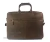 Briefcases Vintage Men Leather Briefcase Tote Business bag Crazy Horse Genuine portfolio men briefcase male 15" laptop office 230407