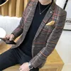 Men's Suits 2023 Spring Autumn High-quality Fashion Casual Suit Jacket Men Business Wedding Slim Formal Wear Male S-4XL