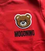 القمصان الموضة للأطفال المصمم الفاخر T Shirt Tops Tees Boys Girls Cartoon Bear Perfered Letter Cotton Short Sloeve Pullover Children