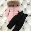 Down Coat Brand Children's Clothing Ski Suit Thicked Winter 2023 Fashion Hooded Girl's White Jacket Long