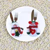 Weihnachtsschmuck und dekorative Schneemann-Bestecktaschen Haushaltsgeschenk-Esstisch-Sets