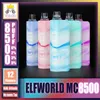 Original ELFWORLD MC8500 Puff 8500 Recarregável E Cigarros Vape Dispositivos Com 16ml Pré-cheio 600mAh Bateria Bobina De Malha Tipo C Carregador ELF WORLD 8500