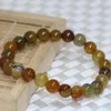 Strand Bracelets Natural Yellow Popcorn Onyx Agat Carnelian Semi-precious Stone 8mm Round Beads Jewelry 7.5inch B2024