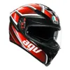 AA Casco de diseño AGV Cascos completos Cascos de motocicleta para hombres y mujeres AGV K5 S Motocicleta deportiva Fibra de vidrio de carbono Casco ligero Max Vision WN 0DE5 AK2F