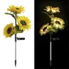 Lampes de pelouse Lampe de pelouse résistante à la chaleur Étanche Durable Tournesol Lanterne Multifonctionnelle 24led Paysage Lumière Décoration De Jardin 1.2v600mah P230406