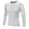 Men's T Shirts Fitness Men Long Sleeve Shirt Tops Clothes Thermal Muscle Bodybuilding Compression Tights Base Layer