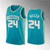 Charlotte''Hornets''Men LaMelo Ball P.J. Washington Nick Richards James Bouknight Brandon Miller Maillot personnalisé 2023-24 City''Teal''Edition