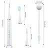 Limpador de dentes elétrico 6 em 1 conjunto de escova de dentes elétrica portátil remoção de cálculo dentes limpeza e instrumento de beleza