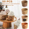 Baking Tools 50Pcs Cupcake Paper Cups Wrapper Cake Cup Bakery Party Supplies Wedding Mold Muffin Liners