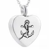 Urn ketting anker hart hanger crematie sieraden gedenkteken as Keepsake259L