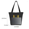 Bolsas de compras Bolsa de fútbol Messis reutilizable Mujeres Hombro Lienzo Tote Lavable Comestibles Shopper