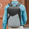 Mochila Cool Black Men's Impermeável Grande Capacidade Viagem Carregamento USB Ao Ar Livre Negócios Laptop Bolsa Escola