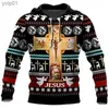 Sweats à capuche pour hommes Sweatshirts surdimensionnés festifs Père Noël Cerf Sweats à capuche Arbre de Noël pour hommes Vêtements imprimés en 3D Stranger Things pip boy Sweatshirts ClothesL231107