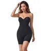 Kvinnors shapers bodysuit Shapewear Kvinnor inbyggd push up bh shaper bulifter reduktiv bälte midja tränare platt mage slingrande mantel