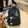 School Bags Women Laptop Backpack Nylon Book Large Capacity Schoolbag Simple Fashion Portable Coin Purse Teenage Girls Rucksack