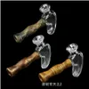 Tubos de fumar Smoke Shop Sile Glass Pipe Cigarro Hammer Forma Pequeno Conjunto Portátil Atacado Bong Drop Delivery Home Garden Househol Otljk