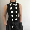 スカーフパンクハラジュクサブカルチャー2次元ストライプ薄いスカーフ女性肥厚凹面形状装飾的な男性女性