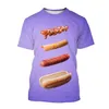 Hip Hop Sportwear Punk Casual Autumn Men Cool Print The Avatar KFC 3D T-shirt 003