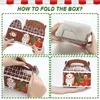 Christmas Decorations Treat Boxes 3D Gingerbread House Cardboard Cookie Goody Gable Candy Bags With Handles Xmas Paper Gift For Holida Otjpl