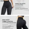 Yoga Outfits RXRXCOCOC Print Seamless Leggings For Women Slim Workout Sport Fitness Gym Pants Push Up Casual Legging 230406