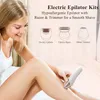 Epilator Electric Women's Shampoo Women's Shaver 6-in-1 Leg Body Hair Removal Wet and Dry Women's Bikini Trimmer Shampoo Rechargeable 230406