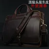 Evrak çantaları lüks orijinal deri erkek evrak çantası iş çantası portföy dizüstü bilgisayar omuz messenger erkek belge ofis çantası 230407