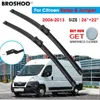 Tergicristalli per auto Spazzole tergicristallo per Citroen Relay Jumper 26 "+22" 2006-2013 Auto Parabrezza Spazzole tergicristallo Lavaggio finestra Pulsante braccio Q231107