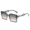 Sunglasses Fashion Personalized Design Sun Glasses Women Large Square Frame Retro UV400 Minimalist Style Eyeglasses