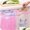 Hooks Rails Hanging Trash Bag Rack Garbage Rubbish Storage Holder Portable Cabinet Kitchen Gadget Dh8Yx