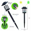 Gräsmattor LED Solar Pathway Lights Lawn Lamp Outdoor Solar Lamp Decoration for Garden/Yard/Landscape/Patio/Driveway/Walkway Lighting P230406