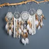 Decorative Figurines 5pcs/set Feathers Dream Catcher Handmade Wall Hanging Home Living Room Bedroom Garden Decoration (no Light And Wood