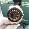 Ap Швейцарские роскошные наручные часы Royal Oak Offshore Series Розовое золото Керамическое кольцо 44 мм Автоматические механические модные мужские часы Розовое золото 26401RO.OO.A002CA.02 I17Z