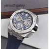 AP Swiss Luxury Wrist Watches Epic Royal AP Oak Offshore Series Titanium Automatic Mechanical Men's Watch UU8880Y (kommer med en extra rem) Uwiw