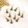 Hair Accessories 10Pcs Cute Braid Rings Cartoon Santa Claus Elk Xmas Tree Braided Loop For Women Girls Party Dreadlock Clasps Headwear