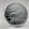 Arts and Crafts Lion silver coin Zambia animal commemorative coin