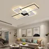 مصابيح السقف الحديثة LED الثريا الذهبية مصباح المستطيل نمط لغرفة النوم غرفة المعيش