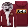 Men's Jackets 2023Midnite Star Excavator Jcb Men Winter Thick Warm Zipper Hoodies Coat Sportwear Male Streetwear Hood Sweatshirts Tops