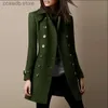 여자 모피 가짜 모피 여성 가을 ​​겨울 모직 재킷 코트 긴 소매 단색 단일 가슴 버튼 넥 넥 t231107