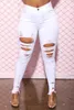 여자 청바지 패션 찢어진 힙합 한국 스트리트웨어 여성 여름 고급 스키니 바지 허리가 많은 미적 바지 의류