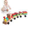 Diecast model babyspeelgoed houten trein truck set geometrische blokken sorteerbord sorteerbord montessori kinderen educatieve speelgoed kleurvorm matched puzzel 230407