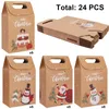 Kerstversiering Kraft- en snoepdozen Bk Cadeautraktatie Goody Kerstbedankjeszakjes voor cadeautjes Klein speelgoed Feestartikelen Drop Delivery Otdkk