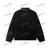 Xinxinbuy mężczyźni designerski płaszcz kurtka podwójna litera tkanina żakardowa dwustronnie z długim rękawem kobiety czarny khaki XS-2XL