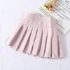 Girl s Dresses Girls Pleated Skirt Summer Children s College Style Casual All Match Plaid Mini Skirts WT774 230407