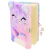 Diary Notebook Plush Book Planner Girls Journ