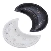 Figurine decorative Cermic Moon Piatto per gioielli Piccolo supporto decorativo nordico per anelli Anelli Collana Frutta Snck Plte Prova
